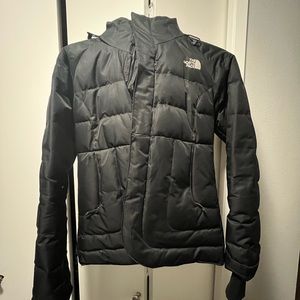 The North Face Puffer Jacket with Faux Fur Hood